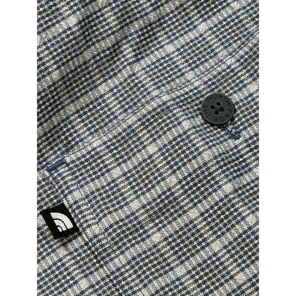 The North Face Shirt Sz XL Mens Button-Up Traverse Plaid Hiking Outdoor Camping